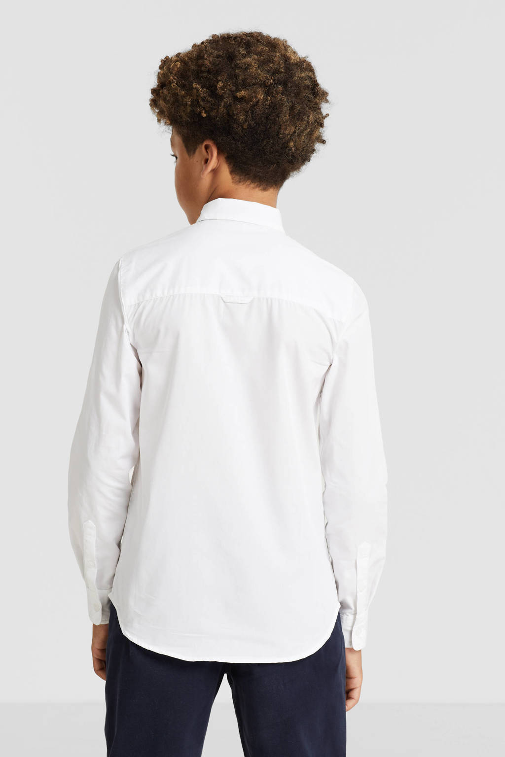 anytime overhemd met stropdas wit