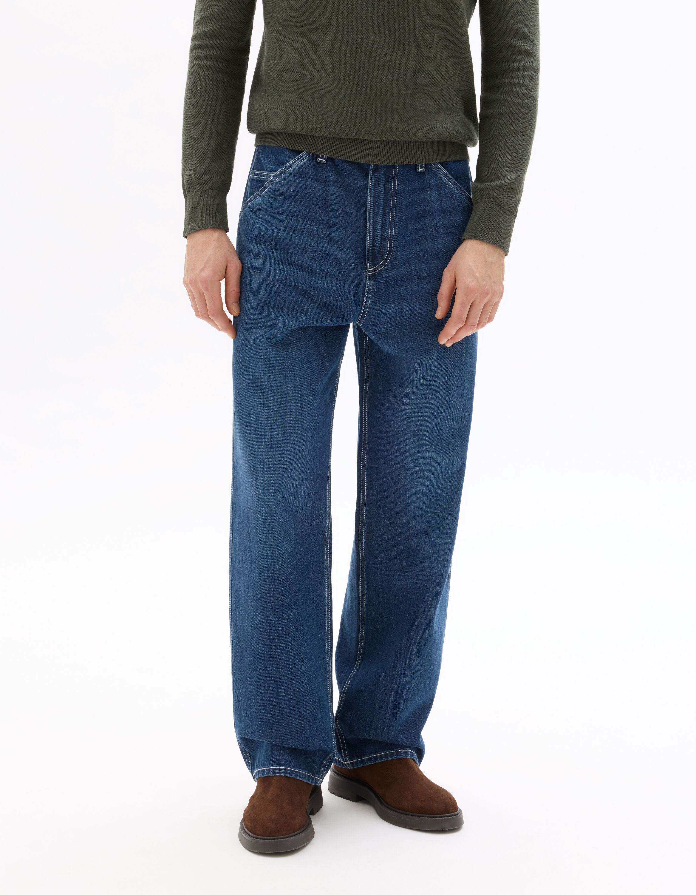 Jean baggy 100% coton - double stone