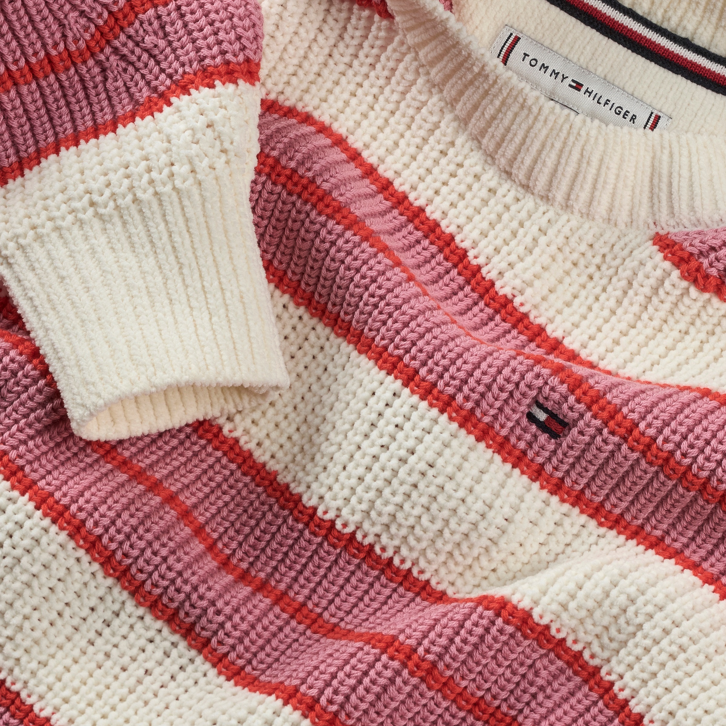 Tommy Hilfiger Strickpullover »STRIPE CHENILLE SWEATER« Kinder bis 16 Jahre