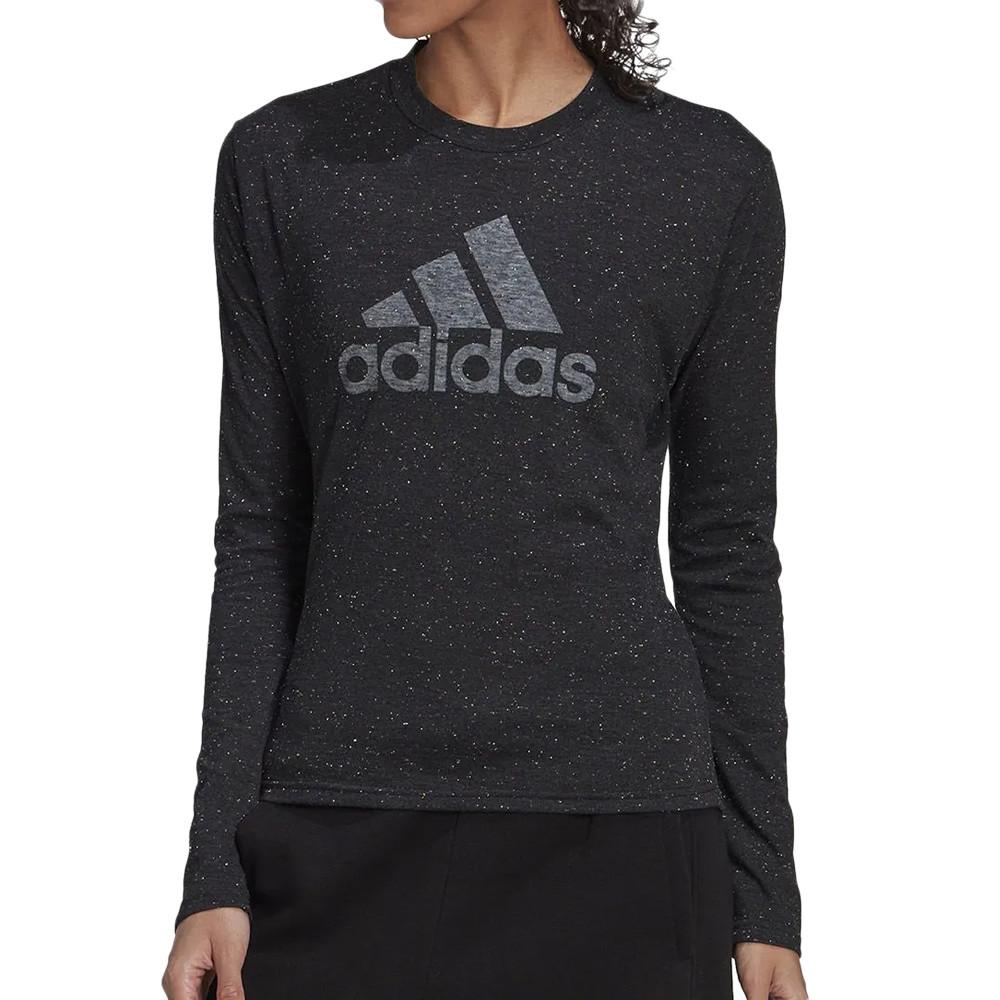 Adidas T-shirt Manches Longues Gris Femme Adida Winrs