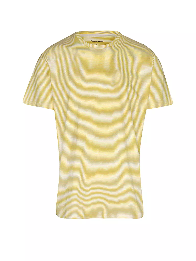 KNOWLEDGE COTTON APPAREL T-Shirt NARROW gelb