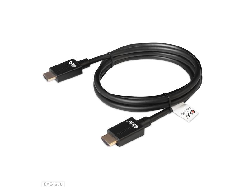 Club 3D Kabel Ultra High Speed 4K120Hz, 8K60Hz HDMI 2.1 - H Ultra High Speed HDMI 2.1-Kabel mit Unterstützung für Auflösungen bis zu 4K @ 120Hz oder 8K @ 60Hz