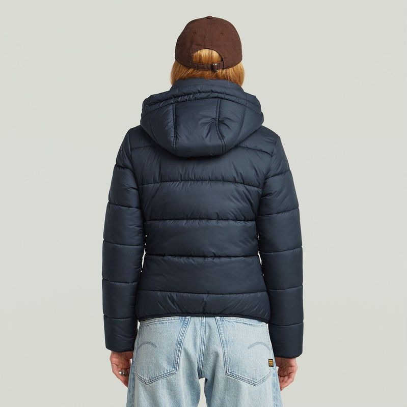 Veste - Meefic - Blauw - Met Afneembare Capuchon - Cordon van Verstelbare Sluiting