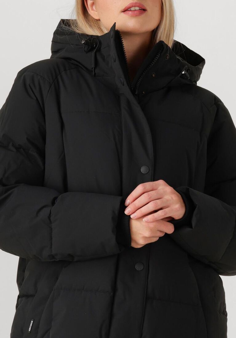 zwarte airforce gewatteerde jas nia jacket