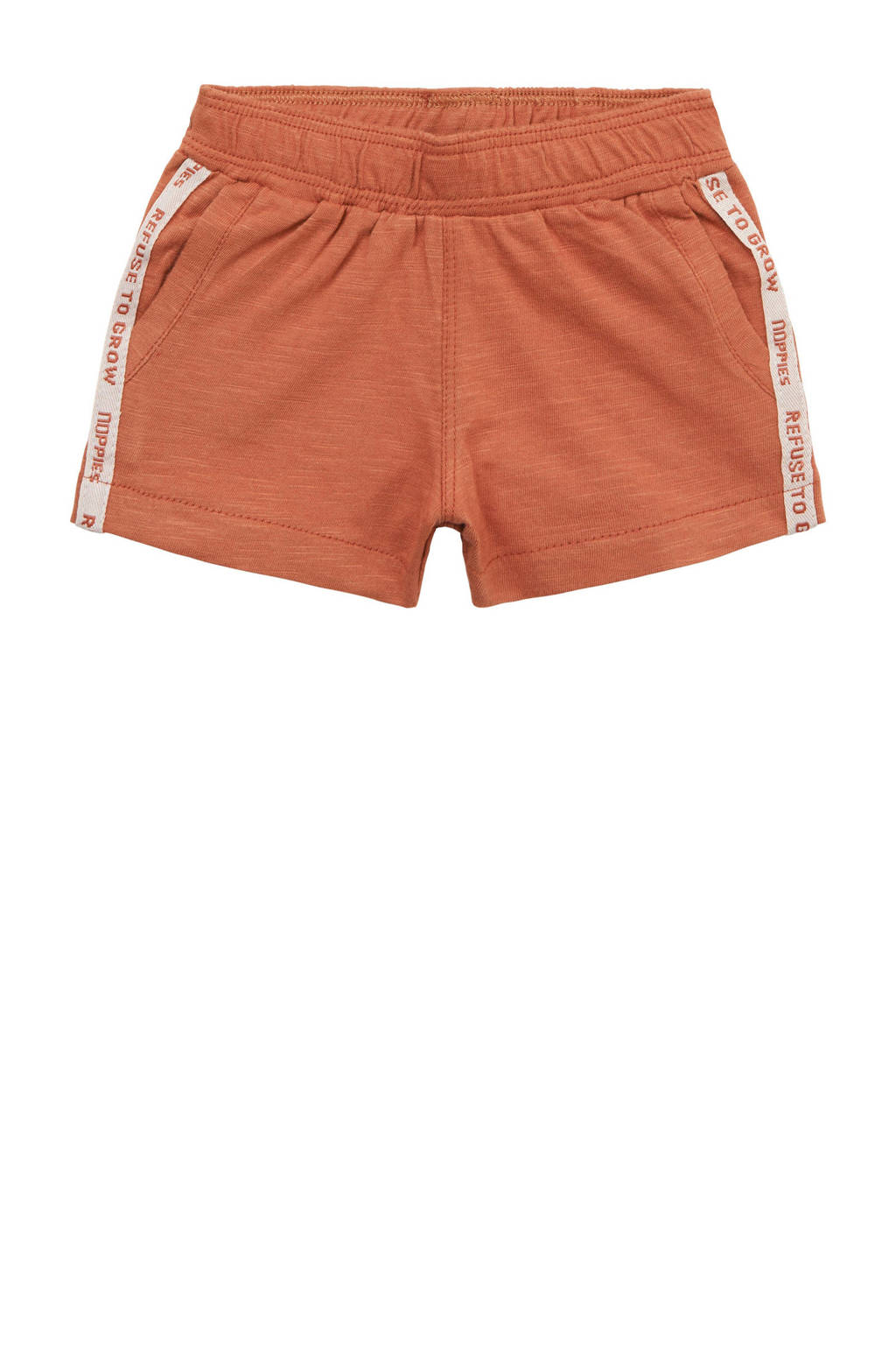 Noppies baby short Madrid van katoen bruin