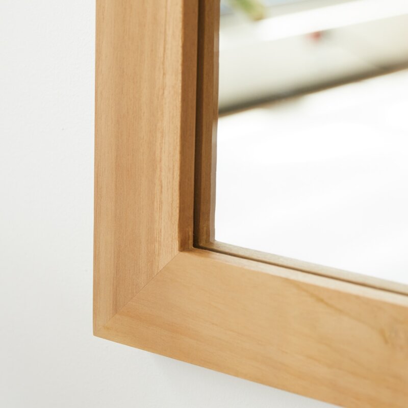 Miroir psyché en bois de teck Tona H 60 x L 160 x P 2 cm