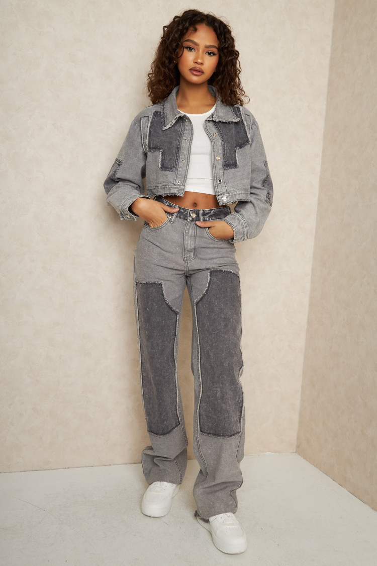 Jean regular gris