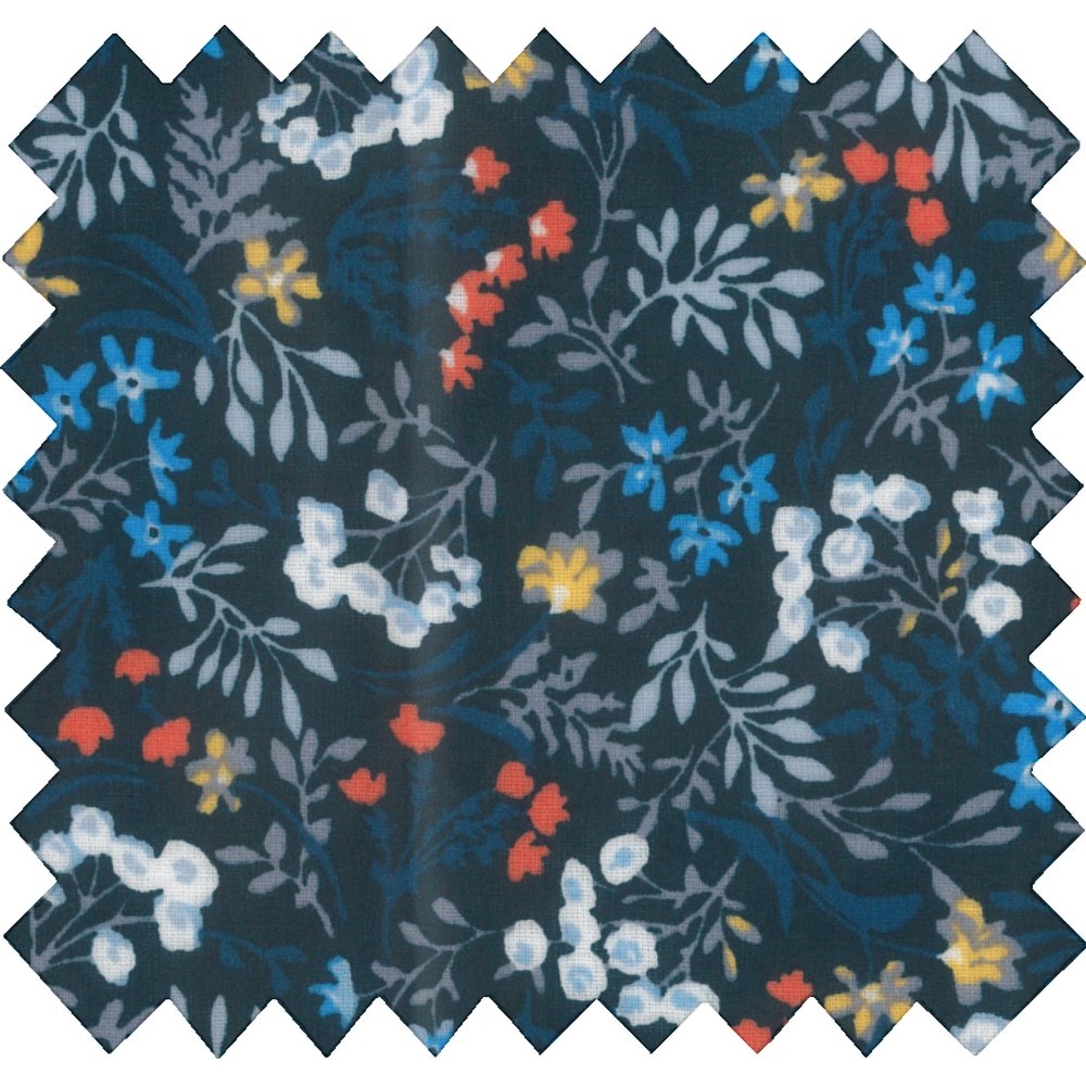 Tissu Enduit Au Mètre Herbier Marine Ex1085