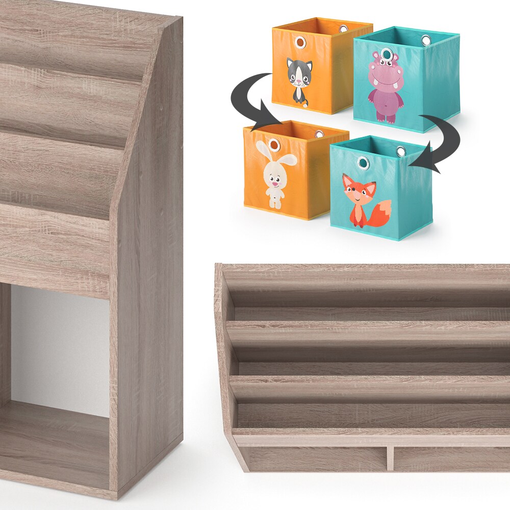 Vicco Kinderregal Bücherregal Aufbewahrungsregal Luigi Sonoma Ablage Faltbox