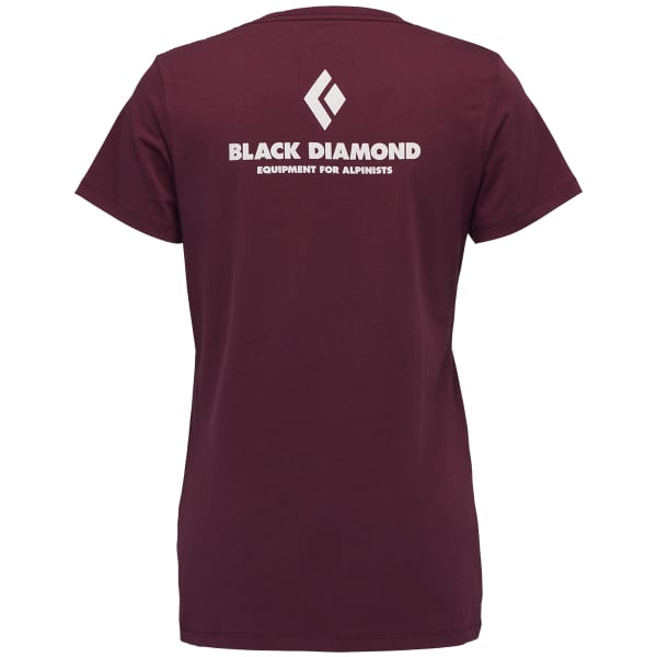 T-shirt escalade BLACK DIAMOND W EQUIPMENT FOR ALPINISTS SS TEE BURGUNDY