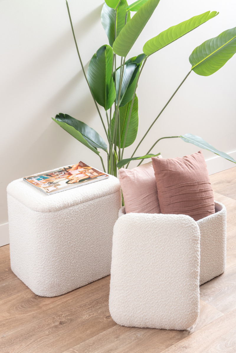 Pouf Set Ada Storage LM2172BK Black