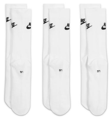 Chaussettes (x3) Unisexe Nike Sportswear Everyday Essential Crew Blanc