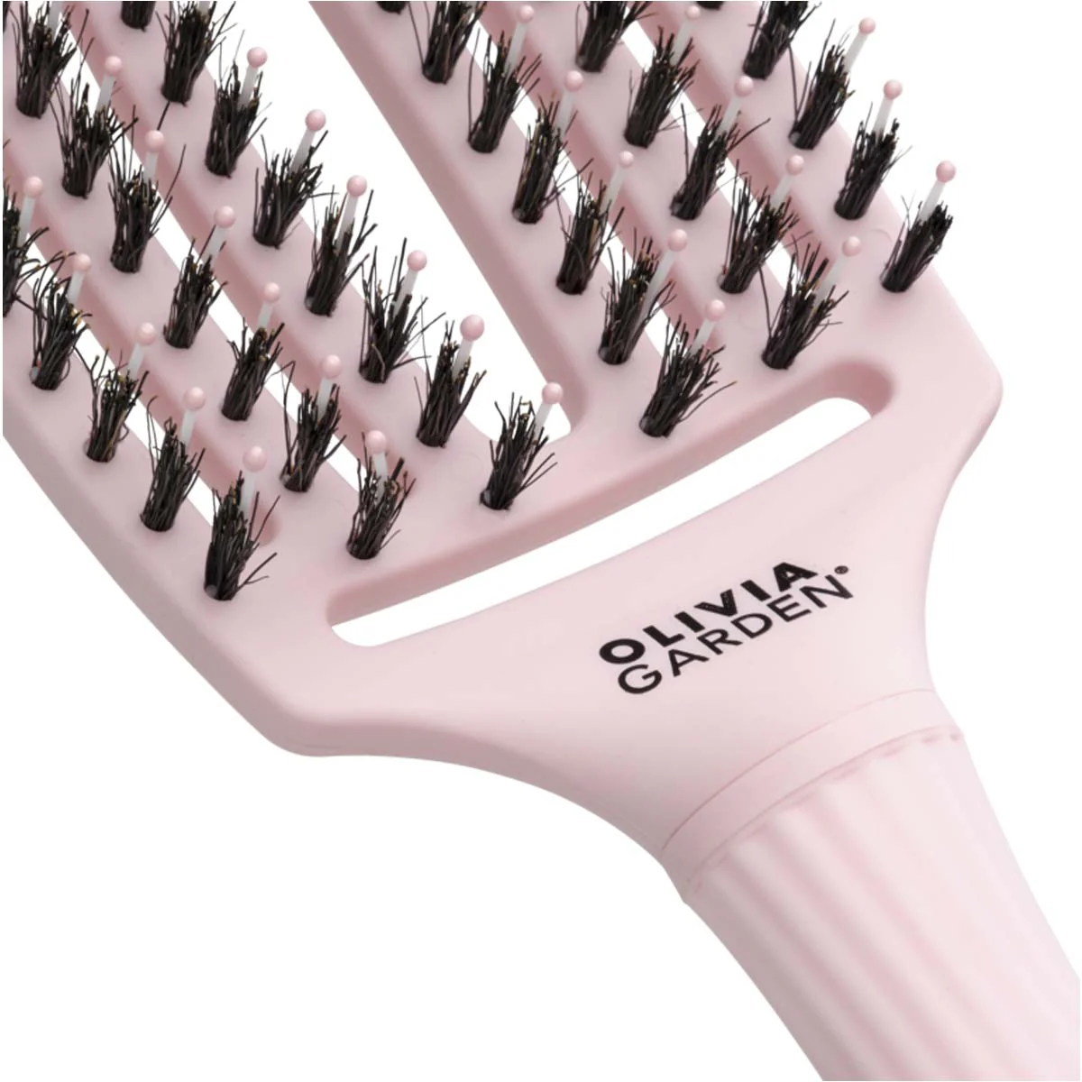 Brosse FINGERBRUSH CARE ICONIC Pastel Pink Sanglier & Nylon Taille M