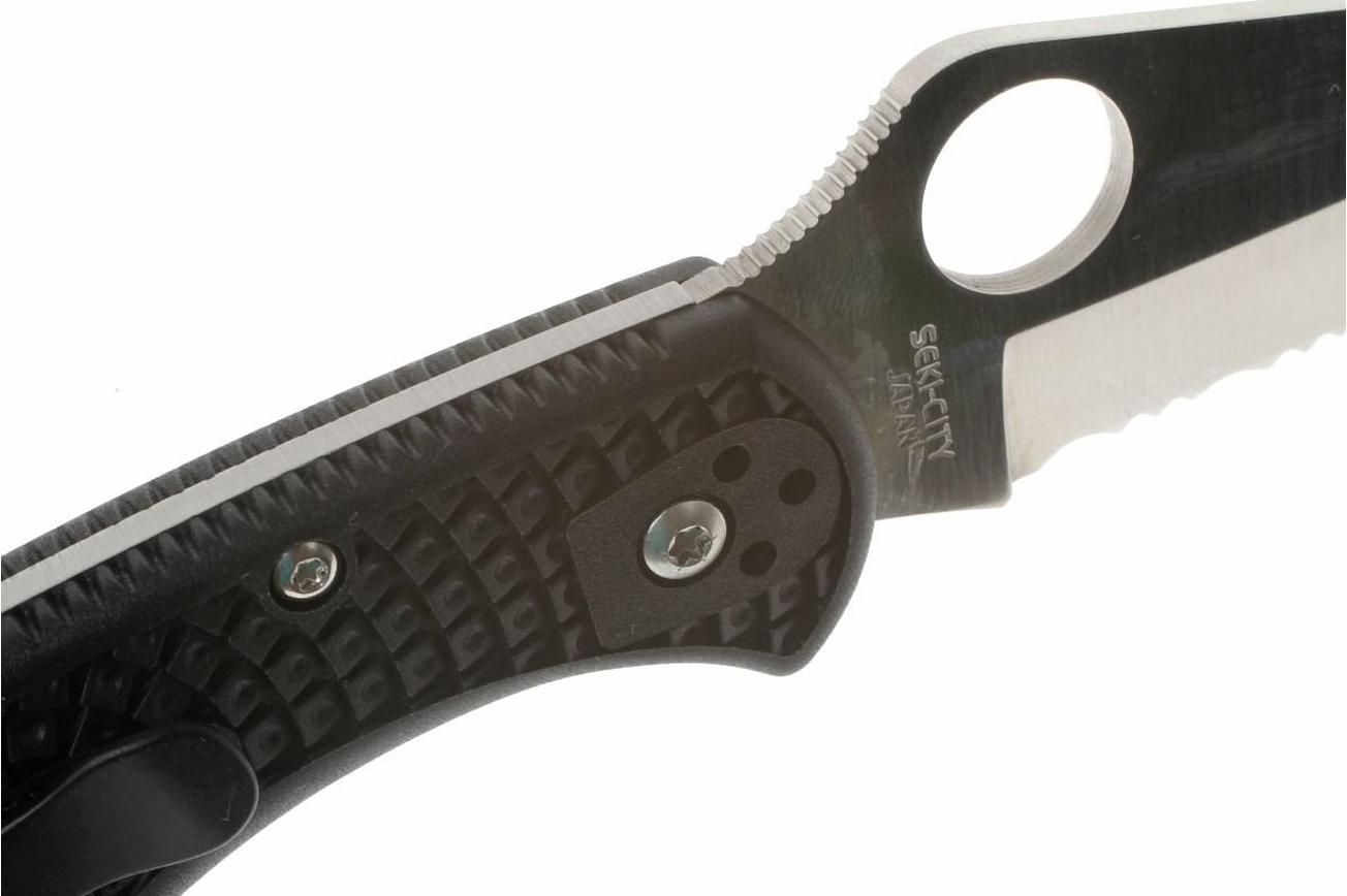 Spyderco Delica 4 C11PSBK partly serrated zakmes