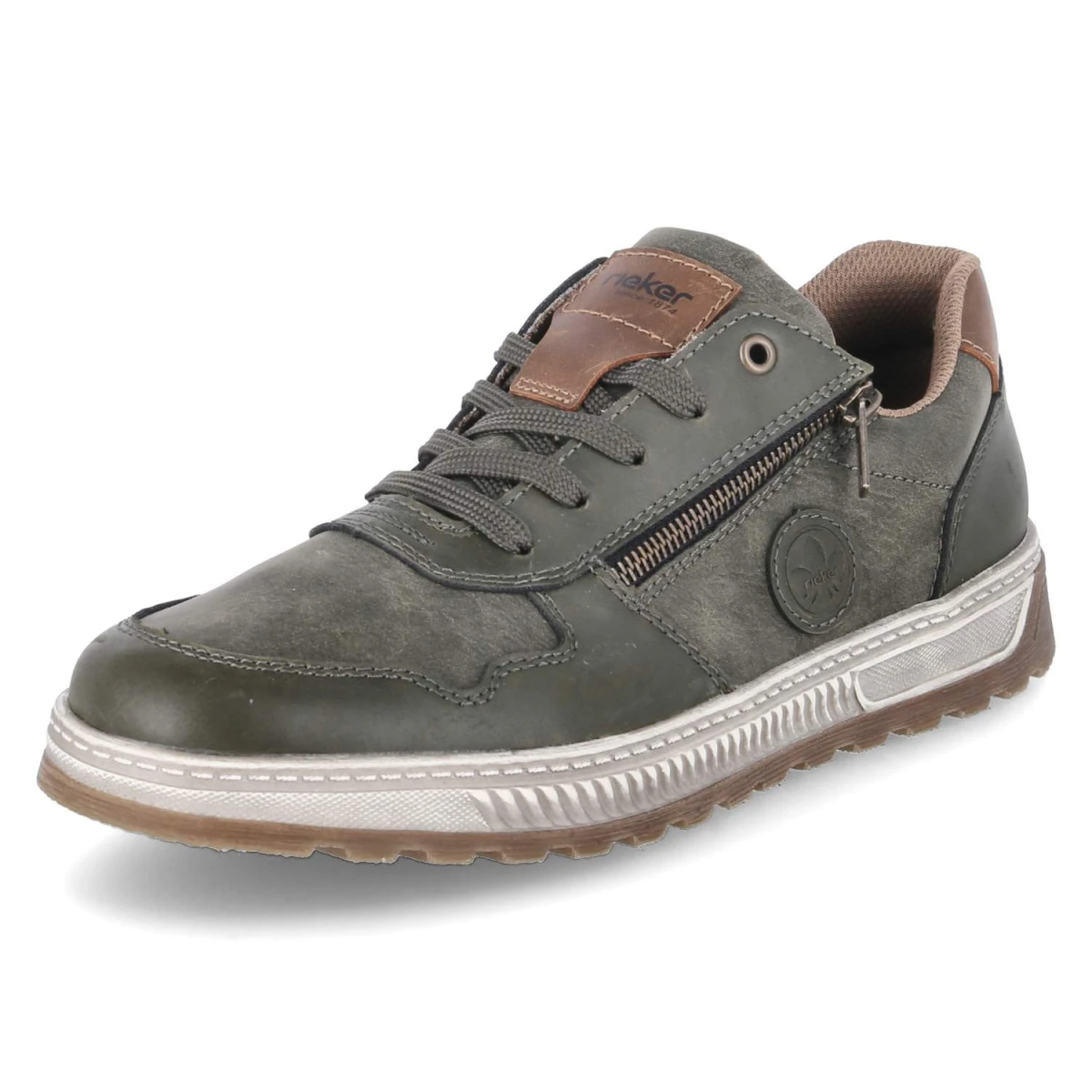 RiekerHalbschuhe - moor/schilf/noce