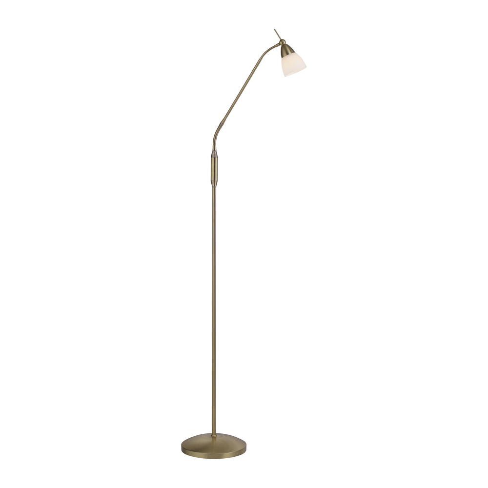 Pino LED vloerlamp in antiek messing, 2,6W, 265lm, G9