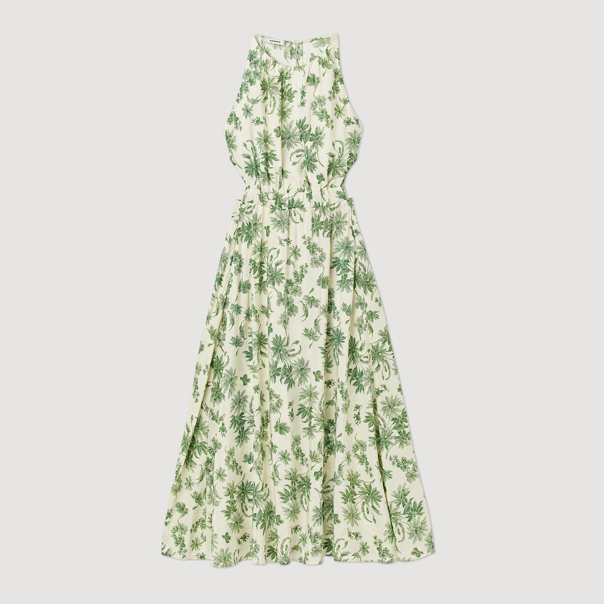 Robe longue imprime fleuri