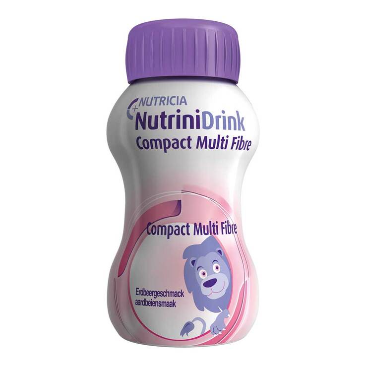Nutrinidrink Compact Multi Fibre Erdbeere, 8X4X125 ml