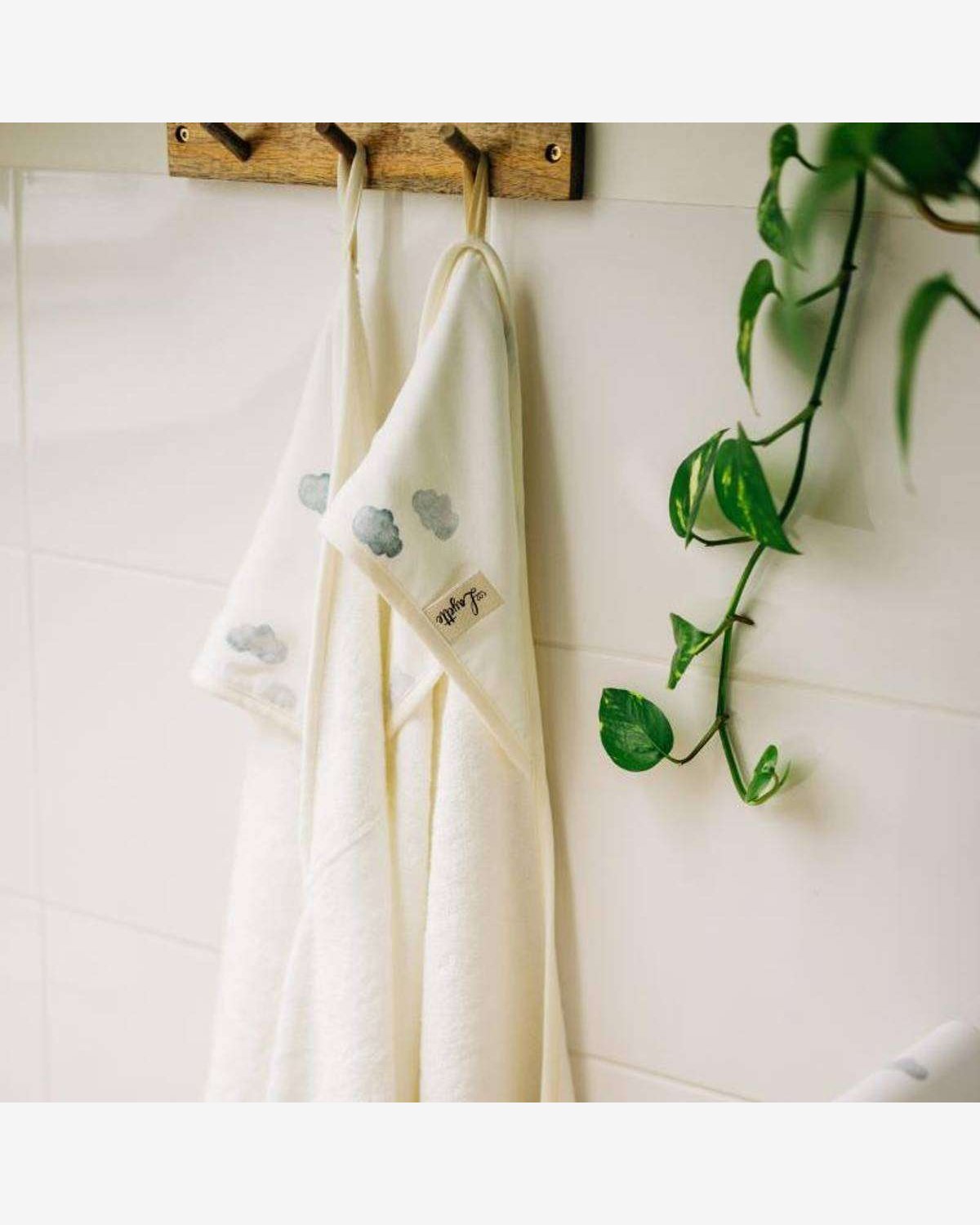 Badehåndkle Baby – 100% Bambus – 85x85cm