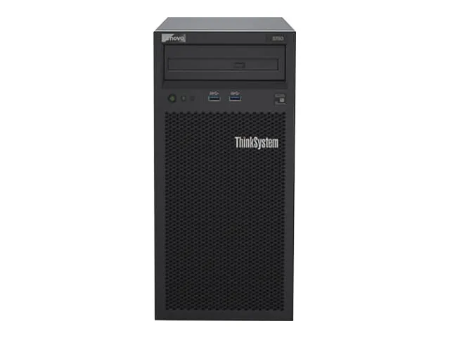 Lenovo ThinkSystem ST50 7Y48 - Server - tower 4U - envejs - 1 x Xeon E-2124G / op til 4.5 GHz - RAM 8 GB - HDD 2 x 1 TB - DVD-skriver - UHD Graphics P630 - Gigabit Ethernet - intet OS - skærm: ingen