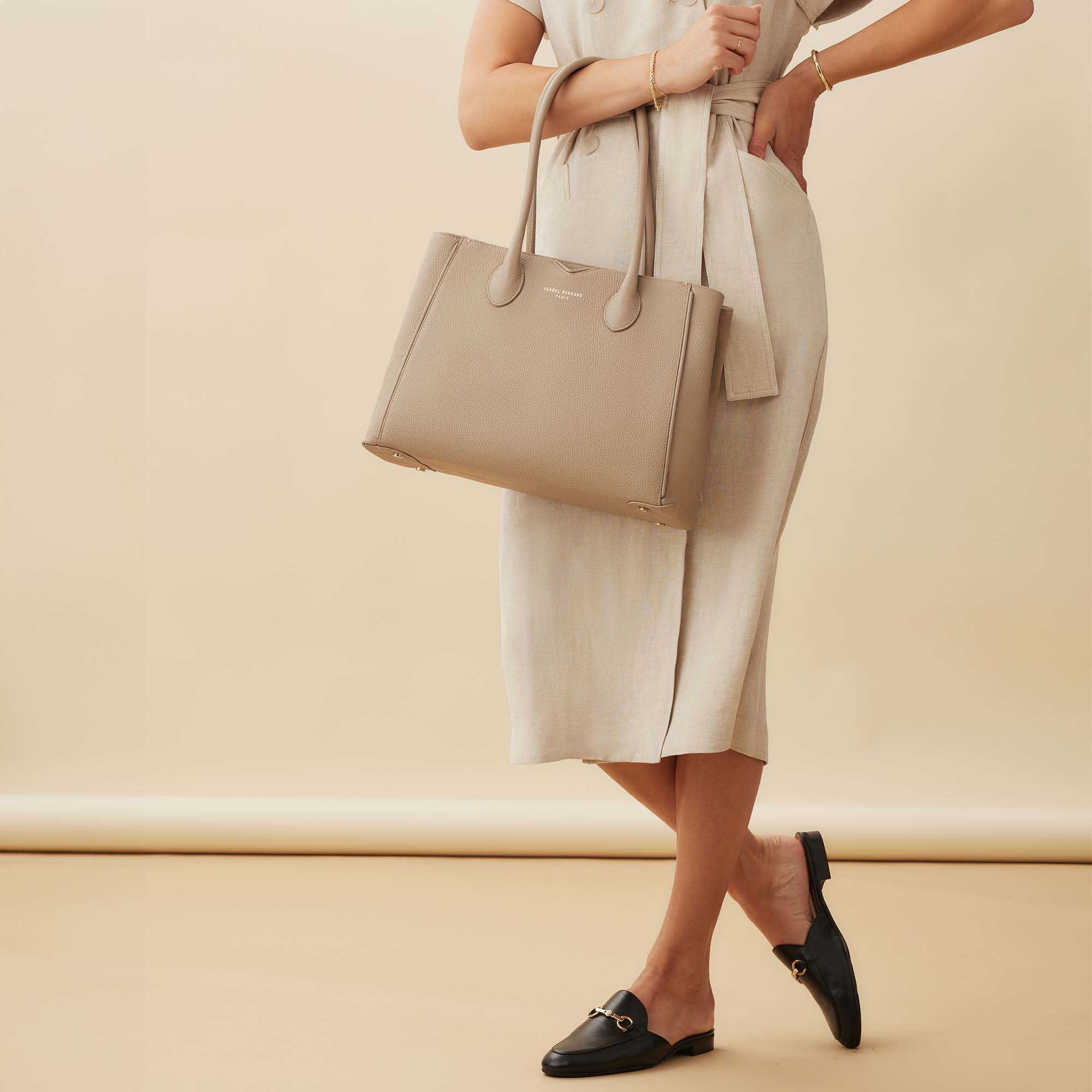 handtas Isabel Bernard Isabel Bernard Taupe