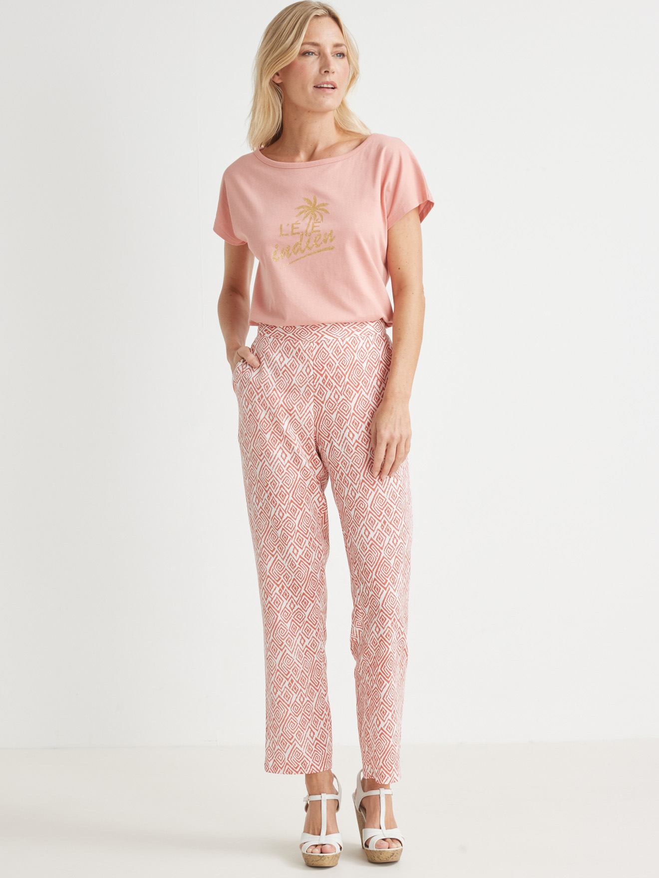 Pantalon fluide élastiqué