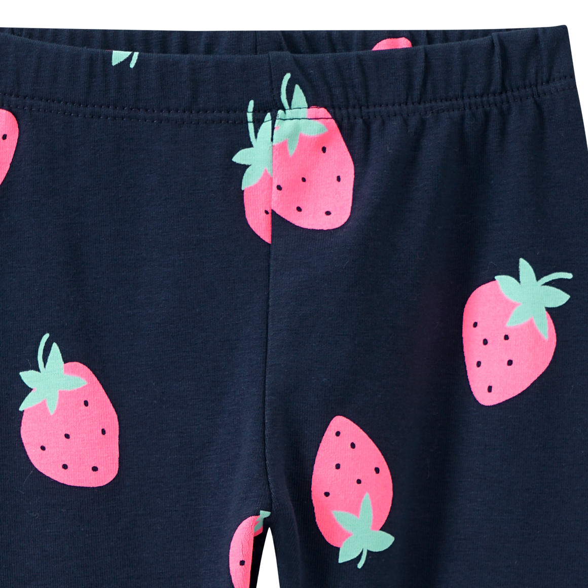 Topomini Baby Capri-Leggings mit Allover-Print dunkelblau / pink