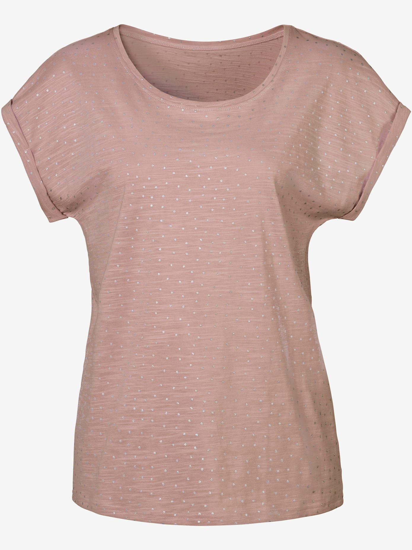 T-shirts vivance avec petits pois pailletés couleur argent