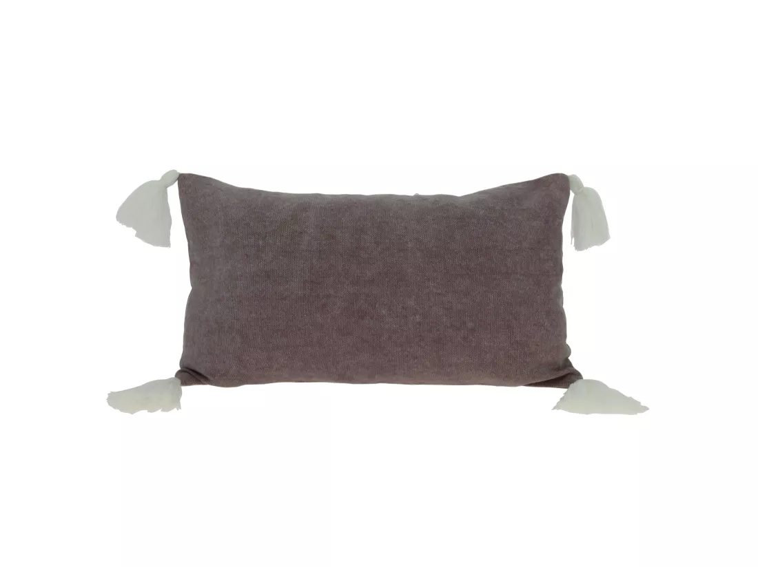 Now's Home - Coussin Rose 100% Coton Lave Zip Deco.vertical 30x50cm