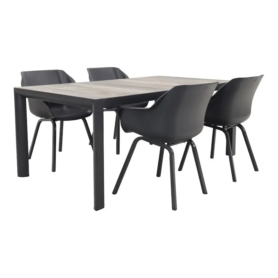 Hartman Sophie Xerix/Kings tuinset antraciet - 180x100 cm