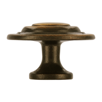 Knop Wena messing antiek 35mm