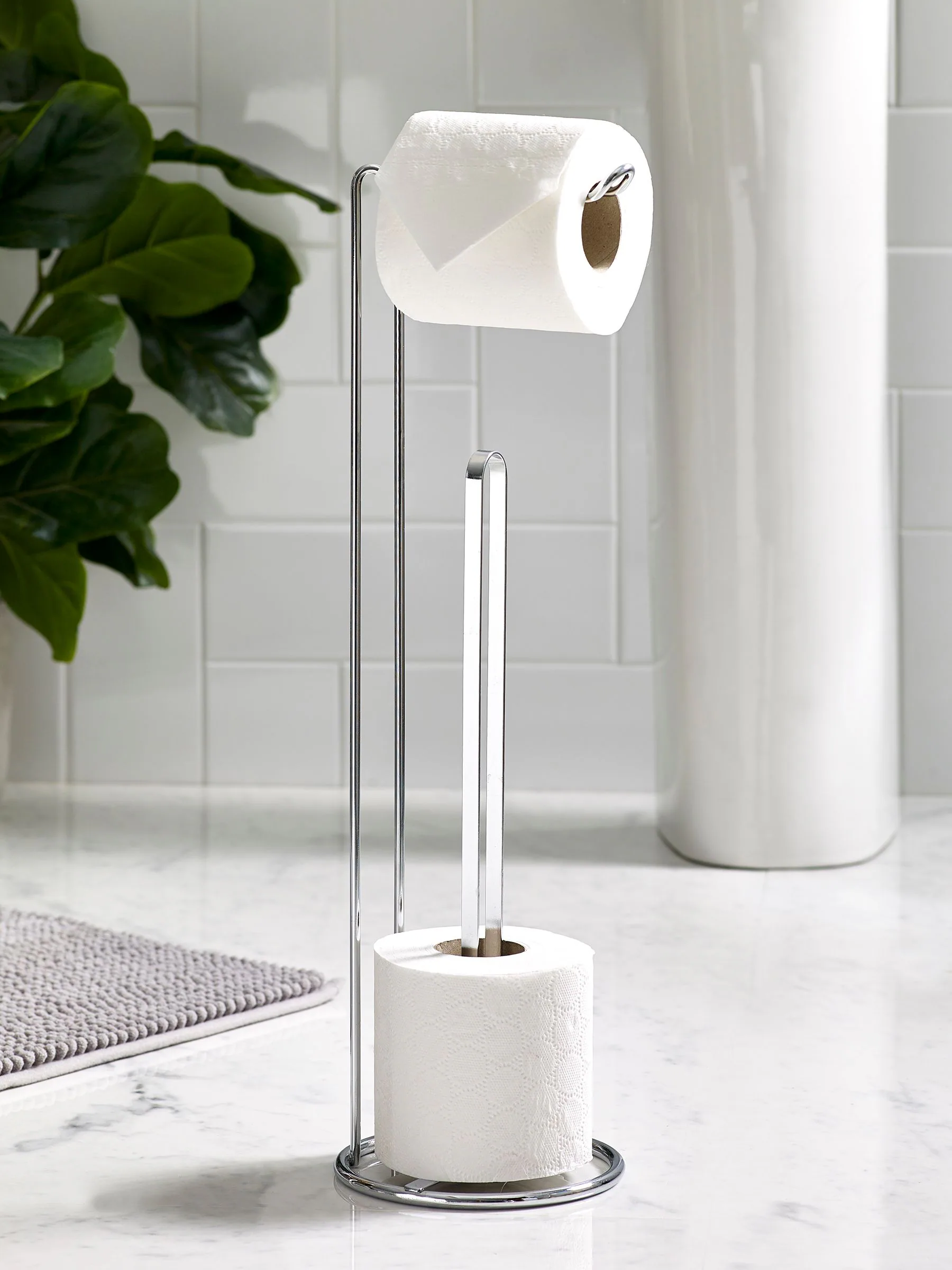 Toiletrolhouder van metalen draad