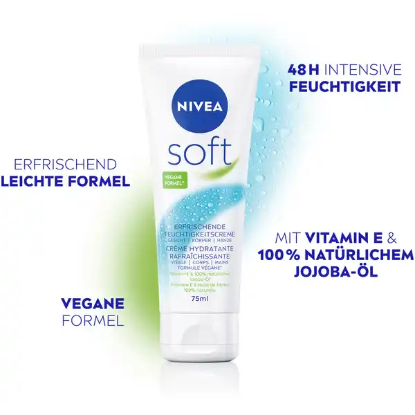 Soft Erfrischende Feuchtigkeitscreme Tube