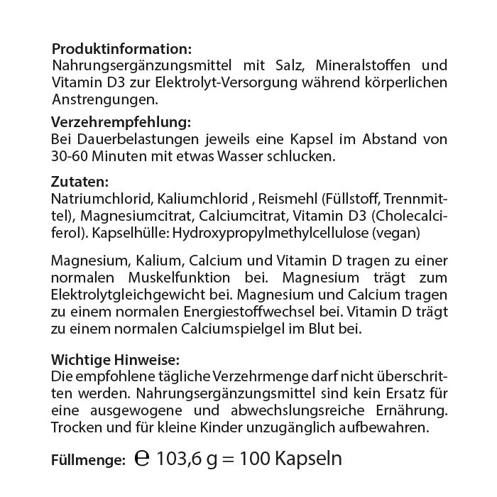 AlpenPower Salz - Mineralstoffkapseln
