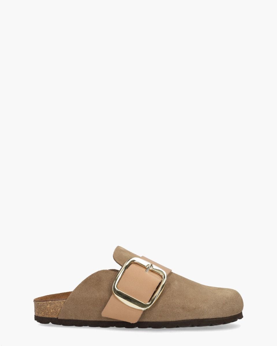 Cypres Timna Taupe Damesslippers