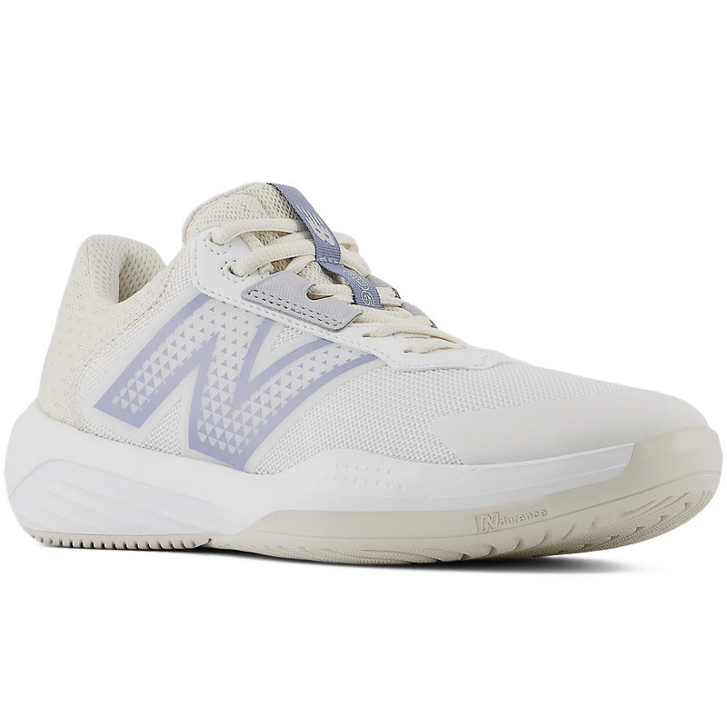 New Balance 696 V6 blanche et beige - Chaussure de tennis femme légère et confortable