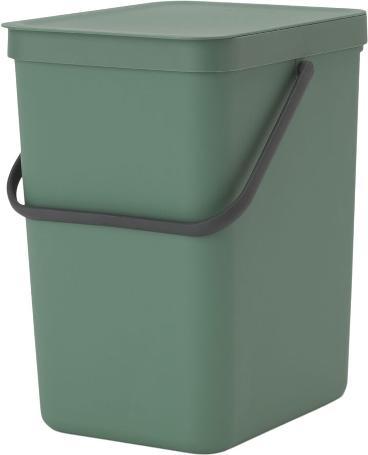 Brabantia Affaldsspand m/låg sort. kon 25 ltr. Fir green