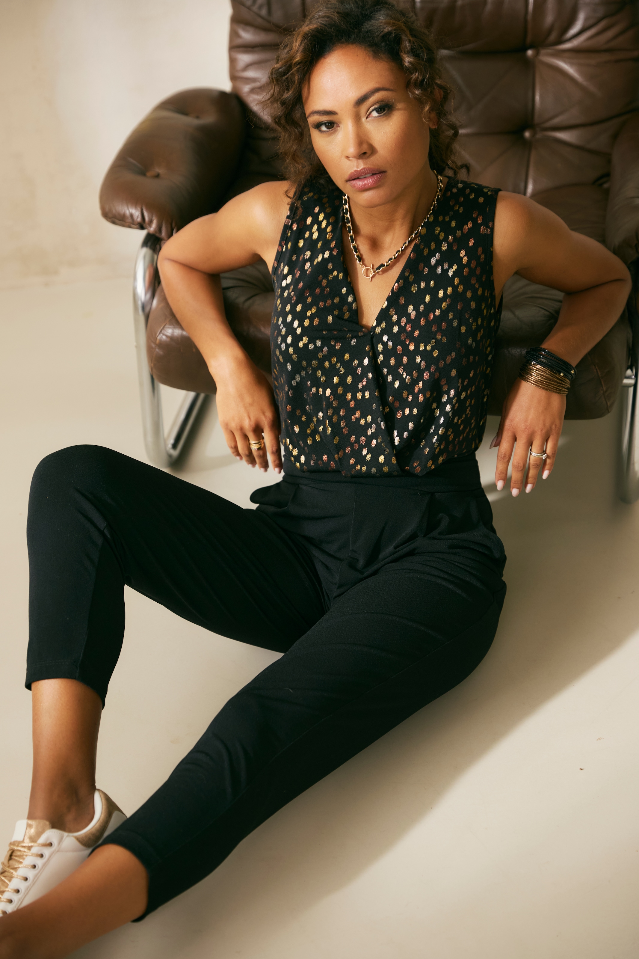 LASCANA Overall , mit bedrucktem Oberteil, eleganter Jumpsuit, Business-Look, festlich