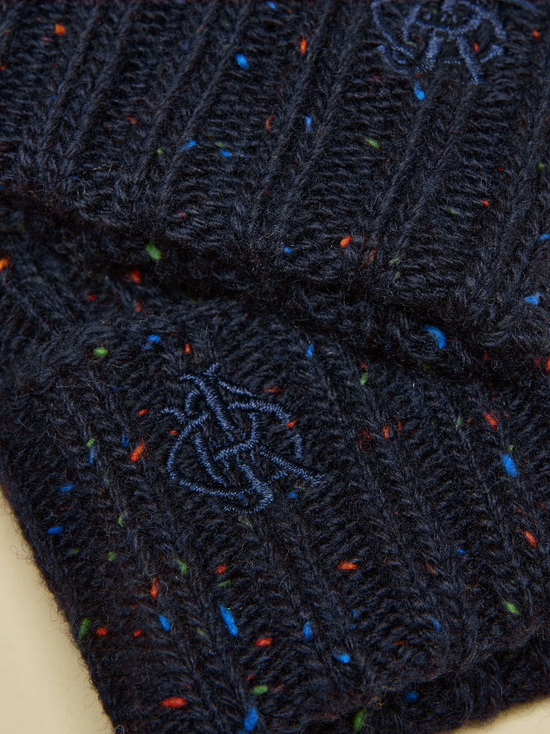 Marineblauw - Joules Hammond Lined Gloves