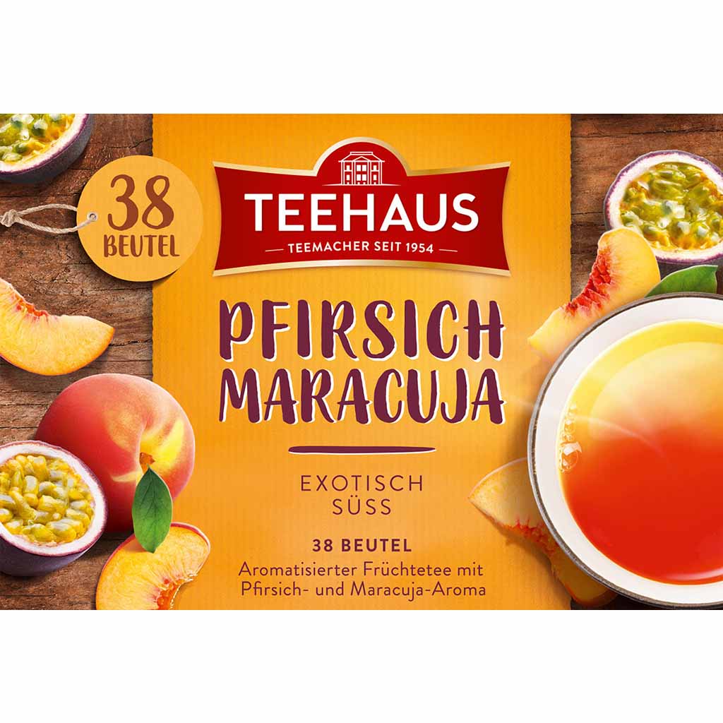 Teehaus Teemischung Pfirsich Maracuja 38x2g=76g MHD:30.6.27
