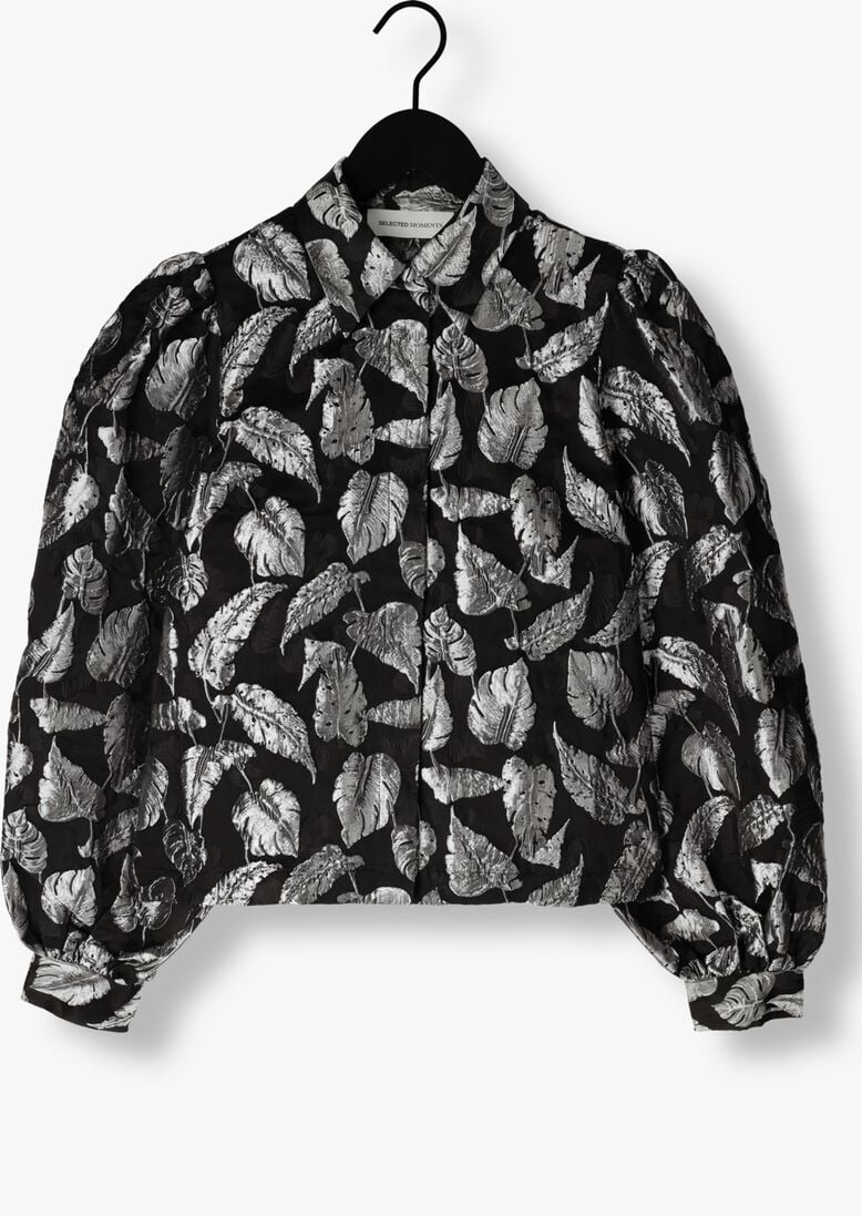 SELECTED FEMME zilveren selected femme blouse slfpaula-elani silver leaf jacket b