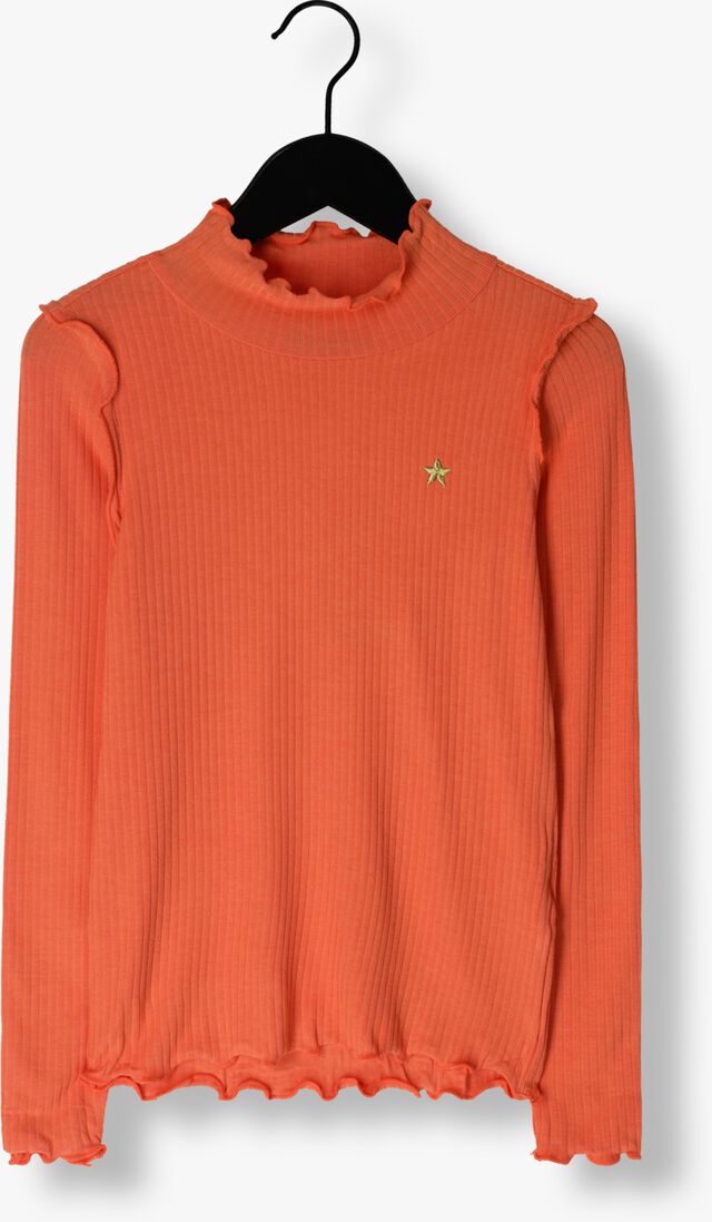 LIKE FLO oranje like flo top solid rib rollneck