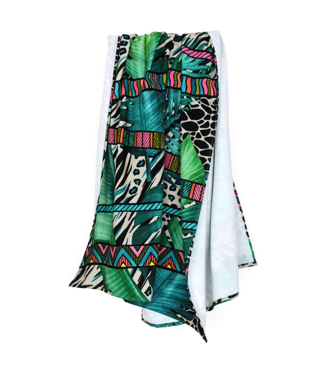 Drap de plage 100x180 cm JUNGLE Vert