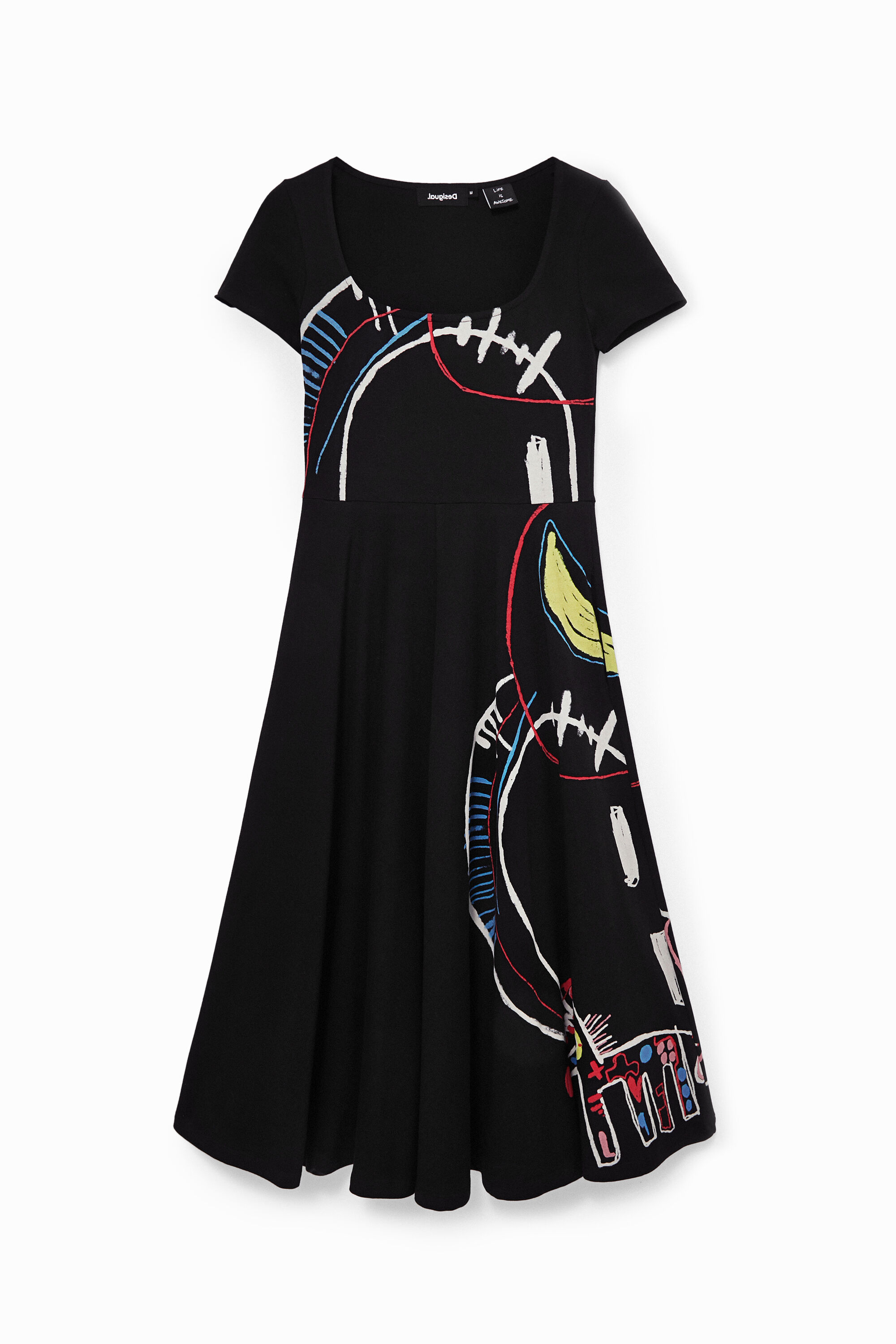 Robe midi arty