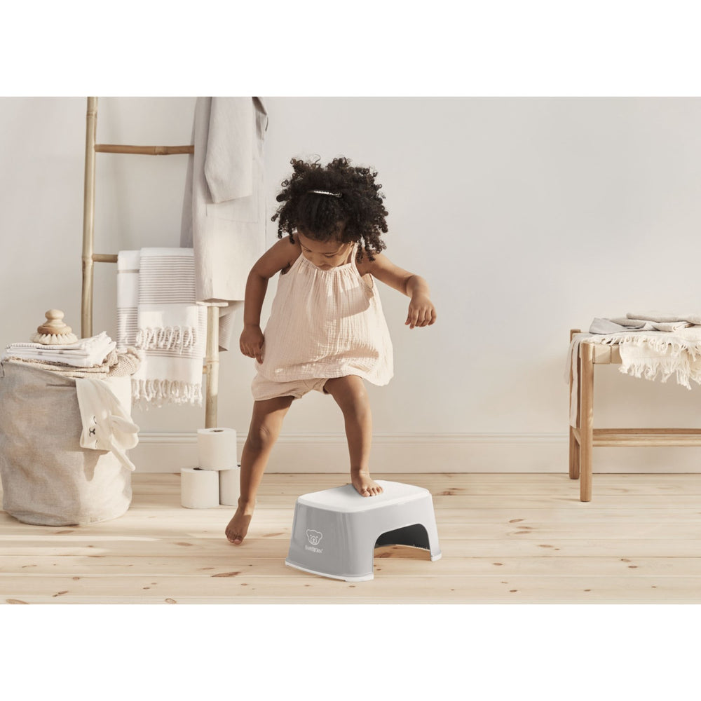 Køb BabyBjörn Grey/White Børnetaburet