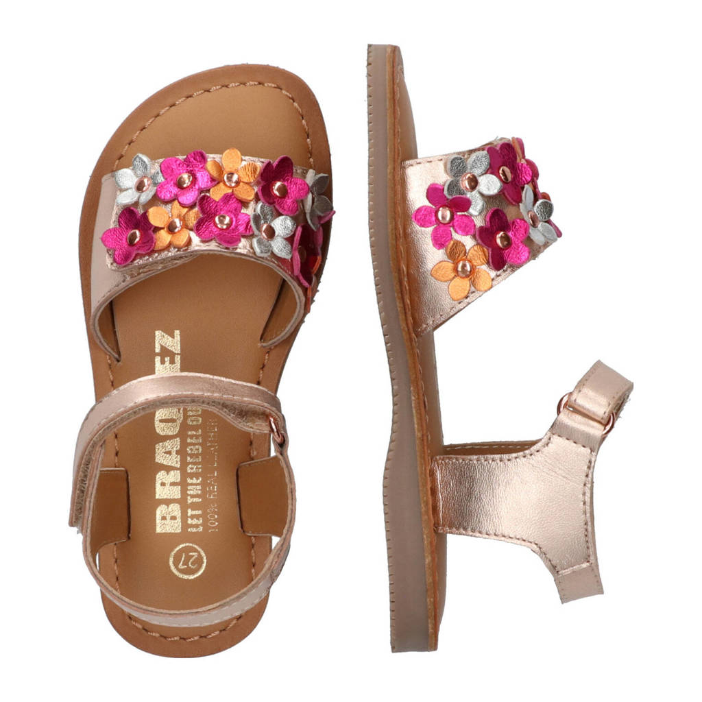 Braqeez Cally Callleren sandalen lichtroze