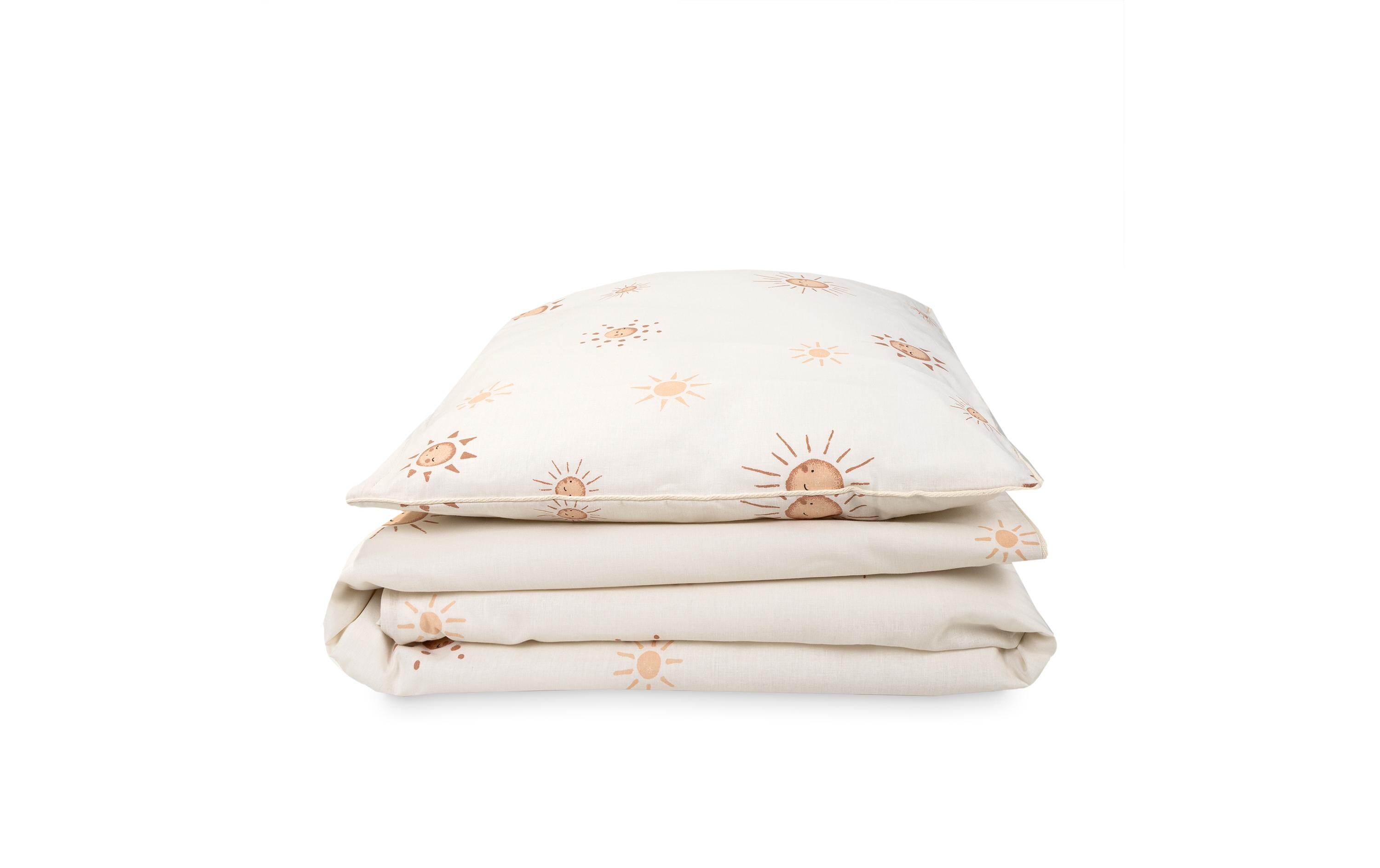 Kinderbettwäsche Organic Sunshine 100 x 135 + 40 x 60 cmBettwäsche-Set mit Sunshine-Motiven