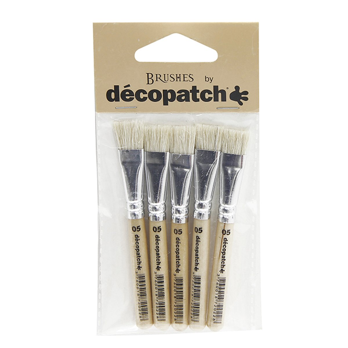 Pack de 5 petits pinceaux pure soie