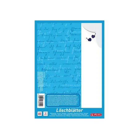 Herlitz Löschpapierblock DIN A5, 80 gqm, weiß