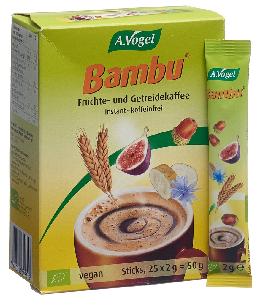 VOGEL Bambu Früchtekaffee<br>25 × 2 g, Stick, instant